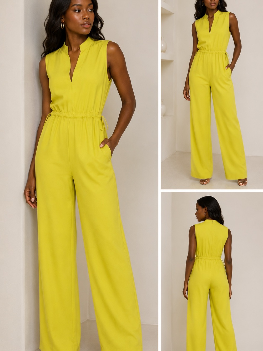 Calvin Klein Strapless Lime-Chartreuse Maxi Dress
